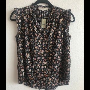 BNWT Loft Floral Sleeveless Blouse - XS Petite